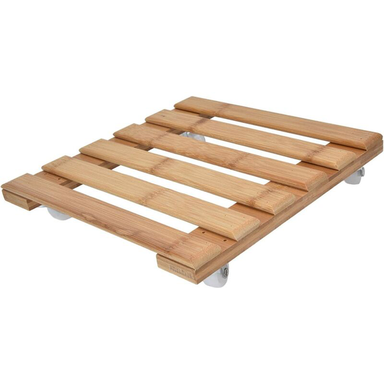 Hiasdfls - Rolling Plant Stand, 25x25 Corrosion Resistant Detachable Square Planter Tray with 4 Wheels for Indoor Planters