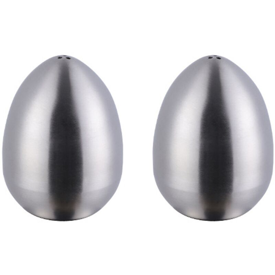 Fvbjd - Stainless steel egg seasoning jar kitchen salt and pepper shaker with three holes true color