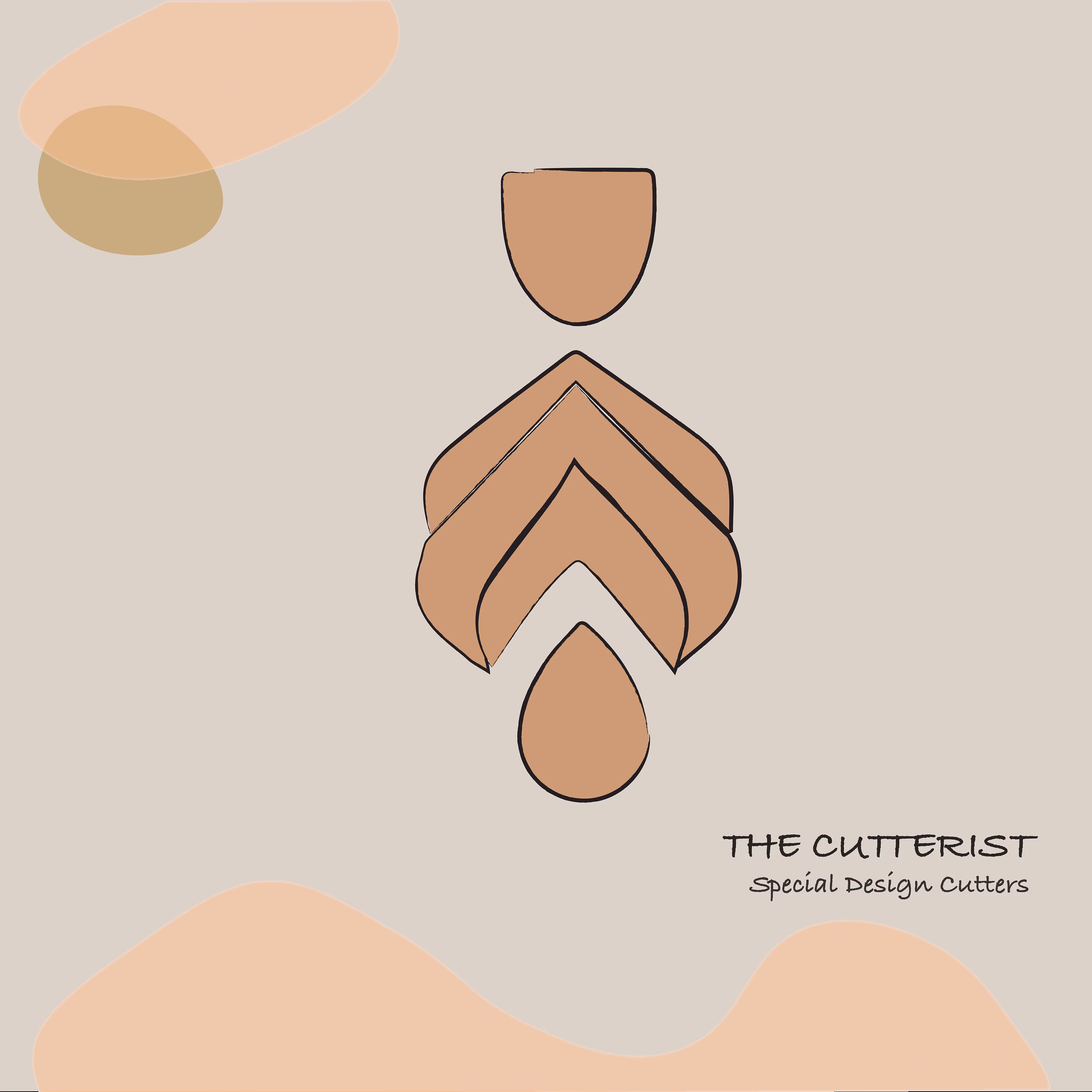 Clay Cutter | Florencia Organic Set Shape Polymer Earring Jewellery Cutters