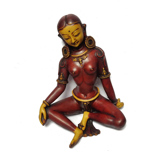 Goddess Parbati in Sitting Position, Female Home Decor, Deities Table Top Decor Peice