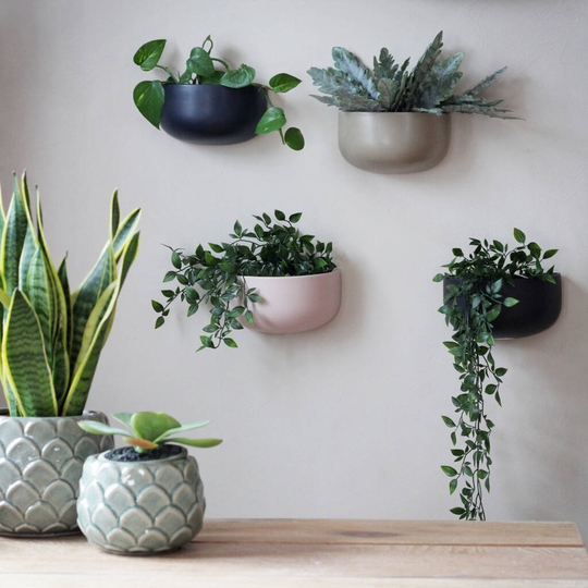 Ceramic 'Wide' Wall Planters