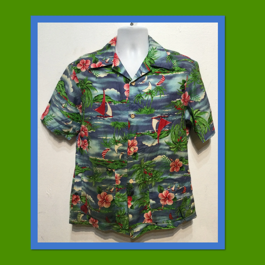 Vintage 1960S70S Hawaiian Shirt By Ui - Maikai