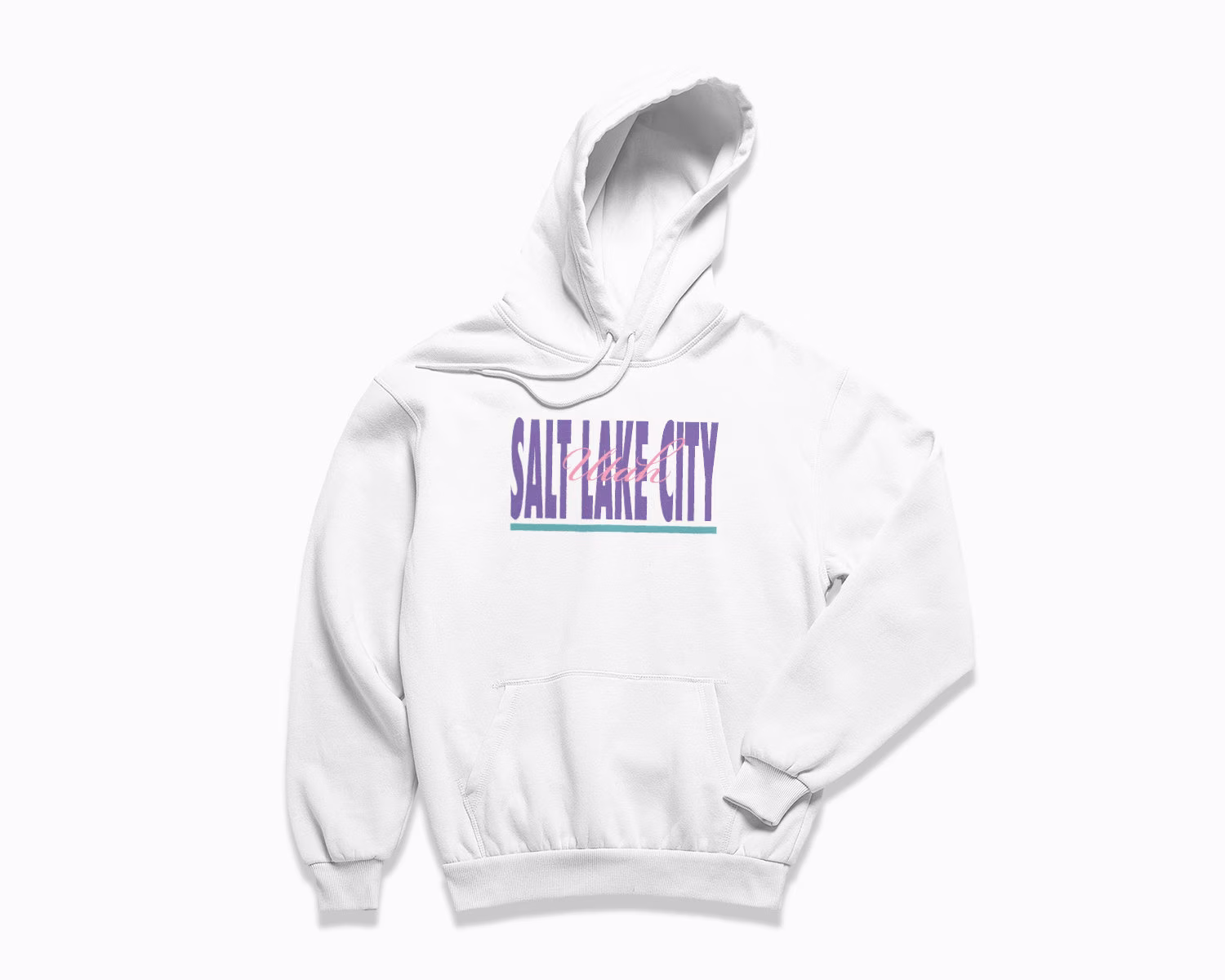Salt Lake City Signature Hoodie Utah Hooded Sweatshirt/Retro Style Pullover Vintage Inspired Sweater
