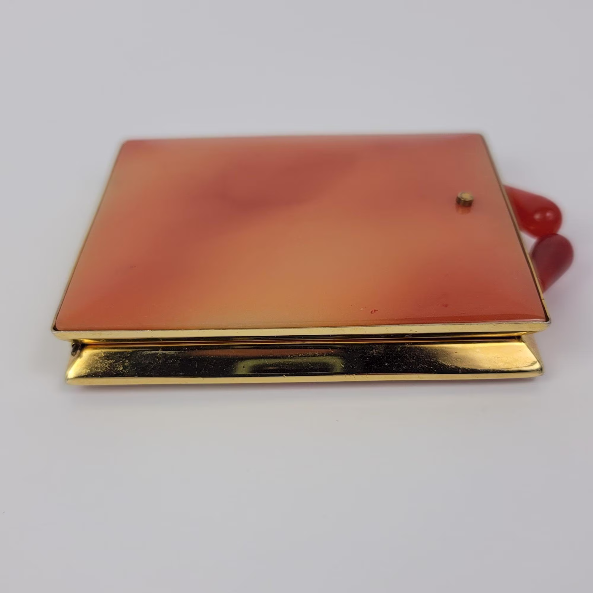 Rare Vintage Bakelite Richard Hudnut Compact Mirror, Purse Case, Lipstick Powder Case