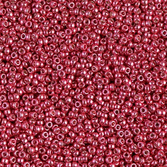 Seed Bead 15-4211 Miyuki Beads 15/0 Duracoat Galvanized Light Cranberry 10 Grams Diy