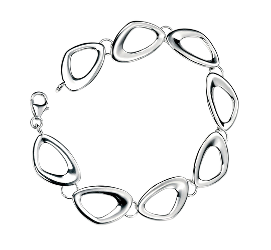 sterling Silver Organic Link Bracelet