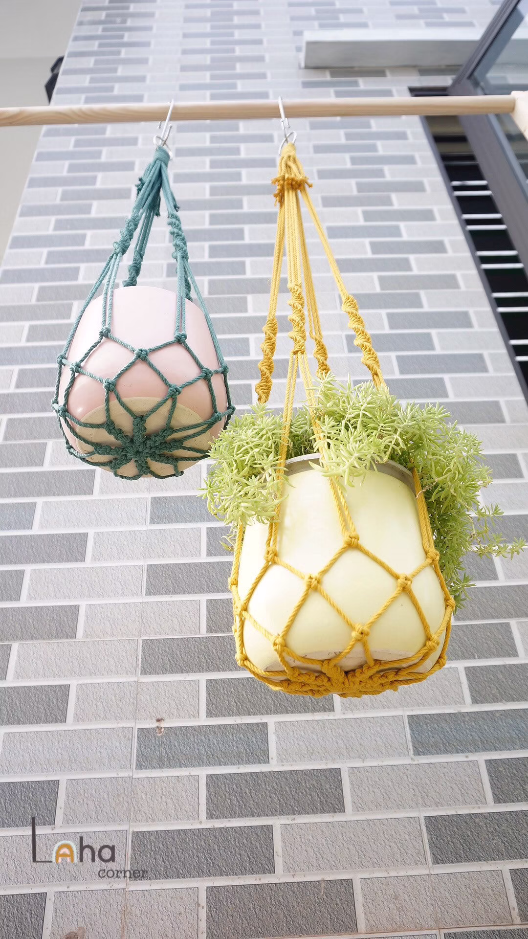 No Tassel Plant Holder, Macrame Hanger, Fringe Without Tail Pot Simple Minimalist Boho Decor