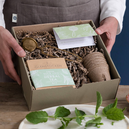 Grow Your Own Herbal Teas Gift Box With Tea Infuser