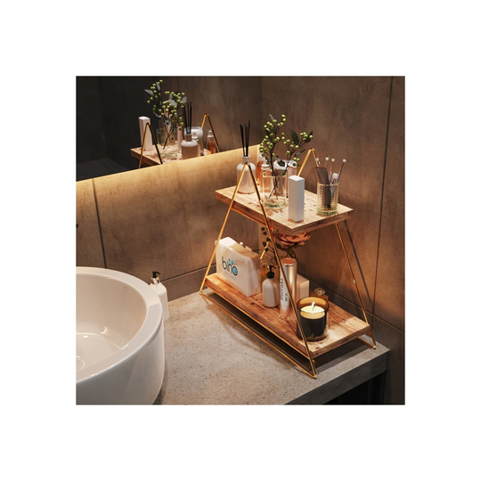 Triangle Solid Stainless Gold Color Table Service Rack, Jewelry Rack Organizer, Organizer Stand, Unique Gifts