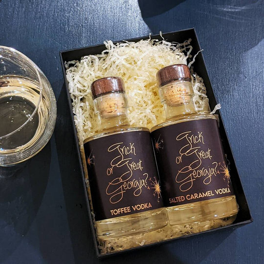 Personalised Salted Caramel And Toffee Vodka Gift Box