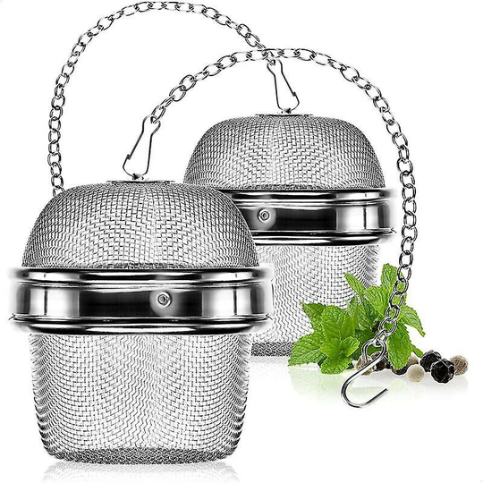 2X Stainless Steel Tea Strainer - Tea Infuser for Bulk Tea and Spices - Tea Infusers