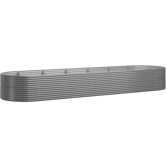 Vidaxl - Garden Planter Powder-coated Steel 510x140x68 cm Grey Grey