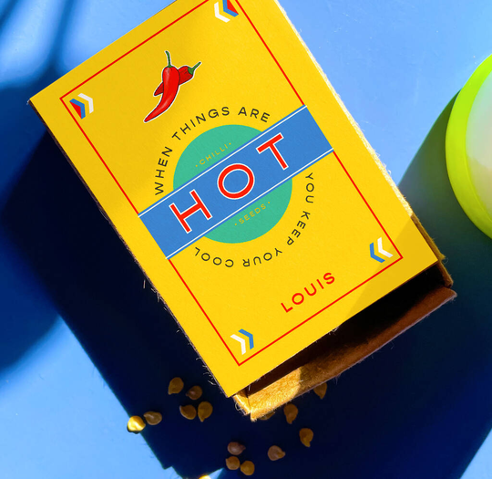 'When Things Are Hot' Chilli Seeds Matchbox