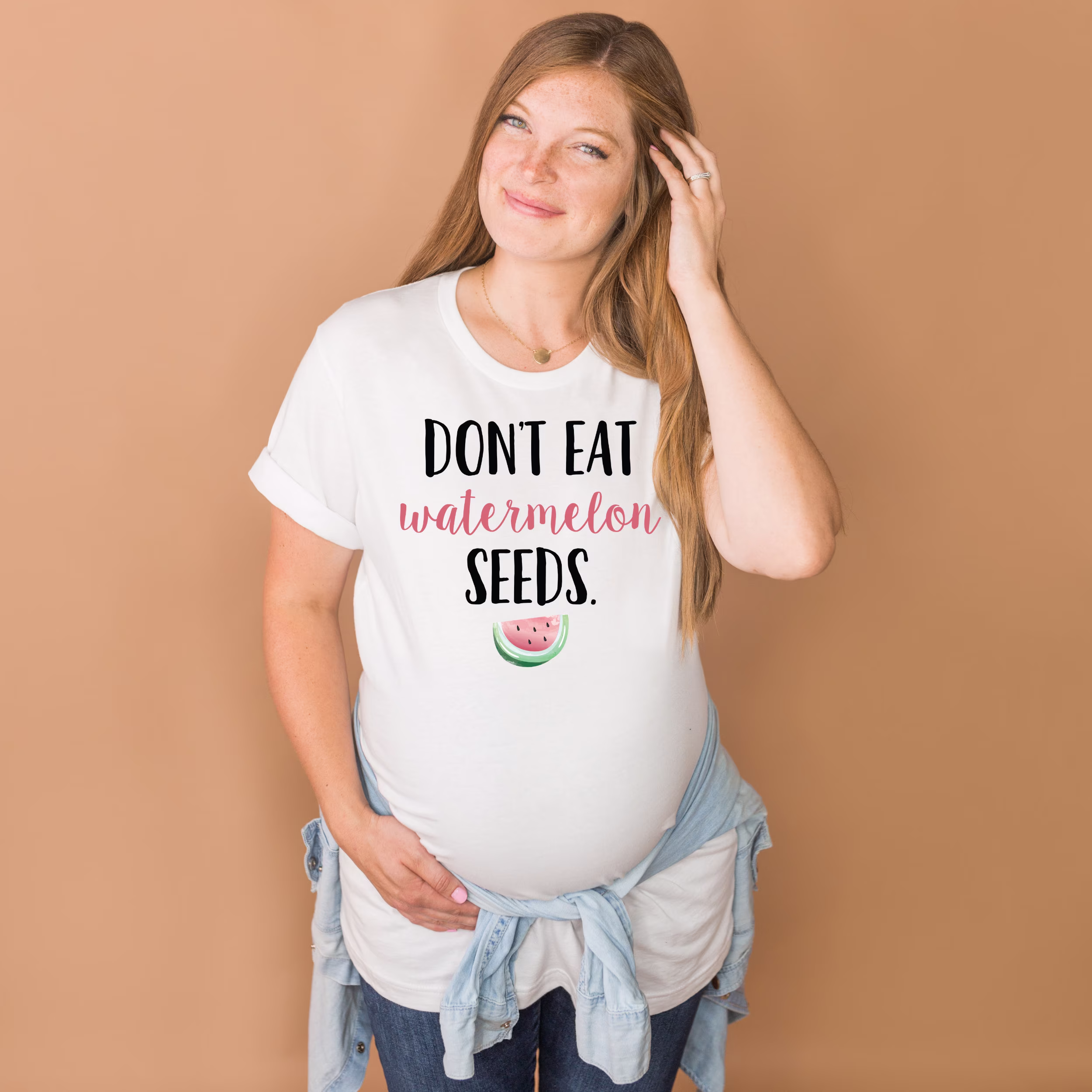 Don't Eat Watermelon Seeds Shirt, Cute Pregnancy Announcement, Baby Shower Gift, Seeds, Funny Shirt