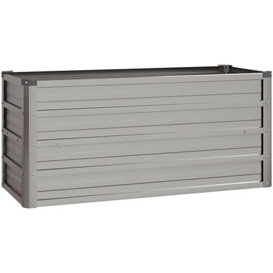 Garden Planter Grey 100x40x45 cm Weathering Steel Vidaxl Grey