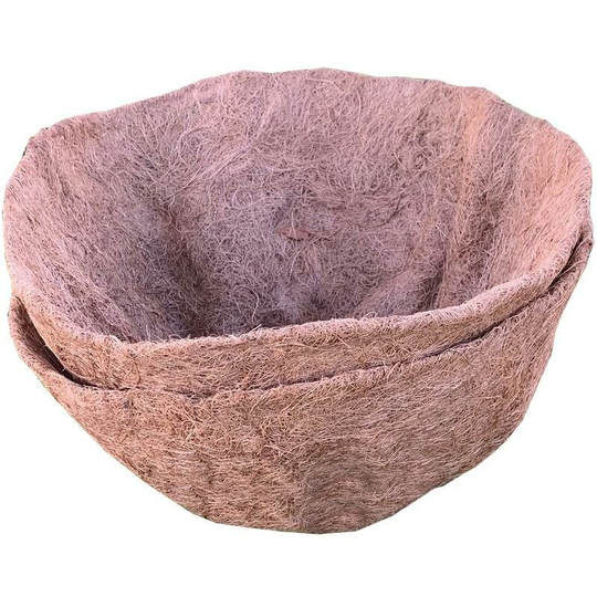 Pack of 2 Round Coco Hanging Basket Planter Liner (40cm)