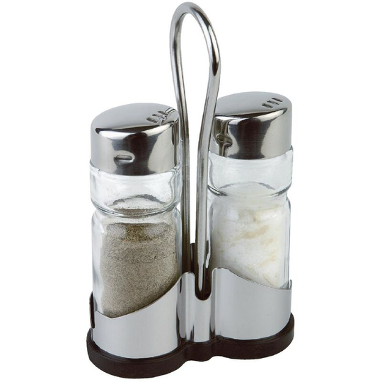 Salt and Pepper Cruet Set and Stand - CF295