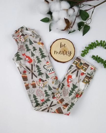 Winter Toddler Outfit, Organic Clothes, Boys Romper, Romper Set, Cute Baby Shower Gift, Holiday Alps Clothes