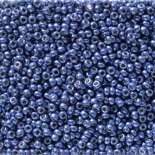 Miyuki Seed Beads 11/0 11-5117 Duracoat Galvanized Mermaid Blue Round Beads, Glass Size 11