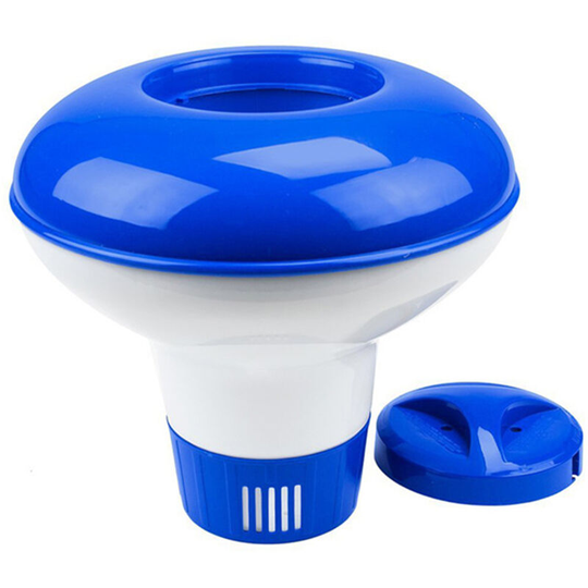 Swimming Pool Automatic Dosing Floating Water Medicine Box (without chemical cleaning tablets), large 10 inches - large 10 inches