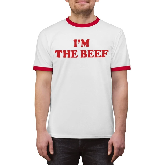 I'm The Beef Impractical Jokers Fan Shirt | Joker Punishment Scoopski Tour Tee Im Joe Gatto Tshirt Ij Lover Funny Gift Red Ringer T-Shirt