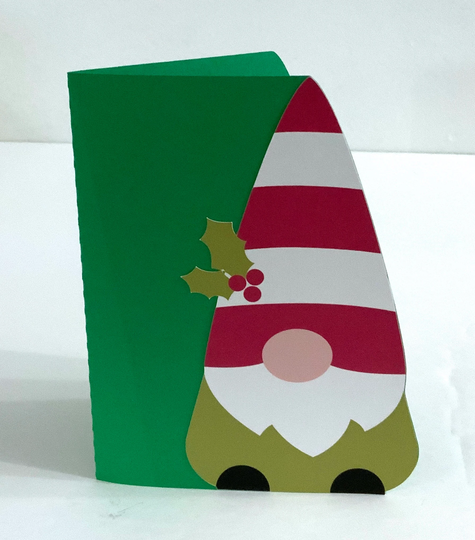 Gnome Christmas Card , Blank Inside Winter Holiday Family Friends, Gift Season Greetings