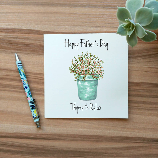 Thyme To Relax Father's Day Card - Time To Relax