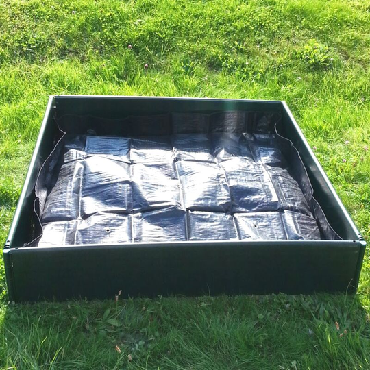 Raised Bed / Planter Liner & Cover (1m x 1m x 0.25m high) - pack of 2
