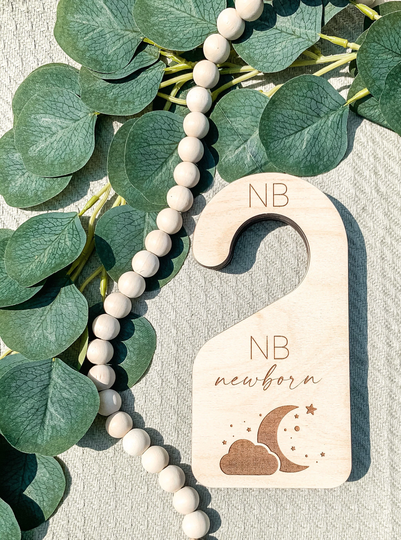 Moon & Stars Nursery, Baby Closet Dividers, Divider, Wooden Shower Gift, Clothes Organizer
