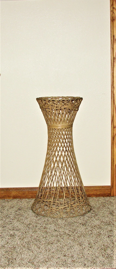 Mcm Planter/Spun Fiberglass Hour Glass Plant Stand Indoor Outdoor Free Shipping
