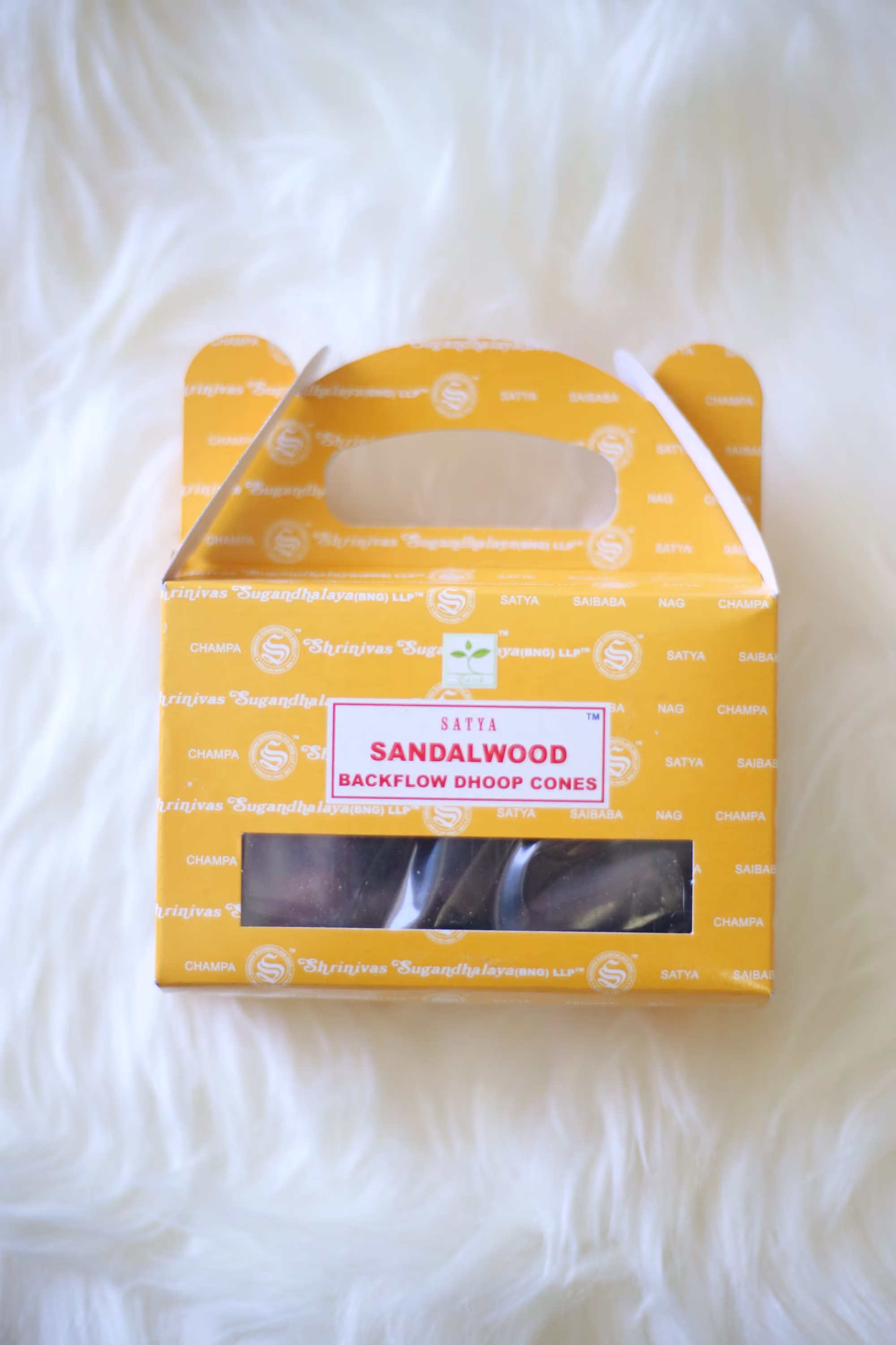 Sandalwood Backflow Cones | 24 Cones Each Pack + Incense Back Flow