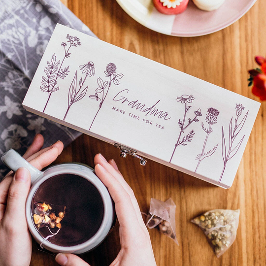 Personalised Wooden Tea Caddy