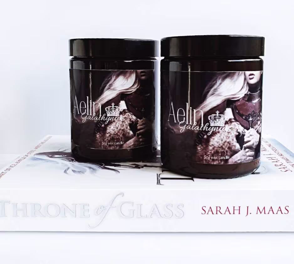 Aelin Galathynius Candle/Book Inspired Throne Of Glass Fireheart