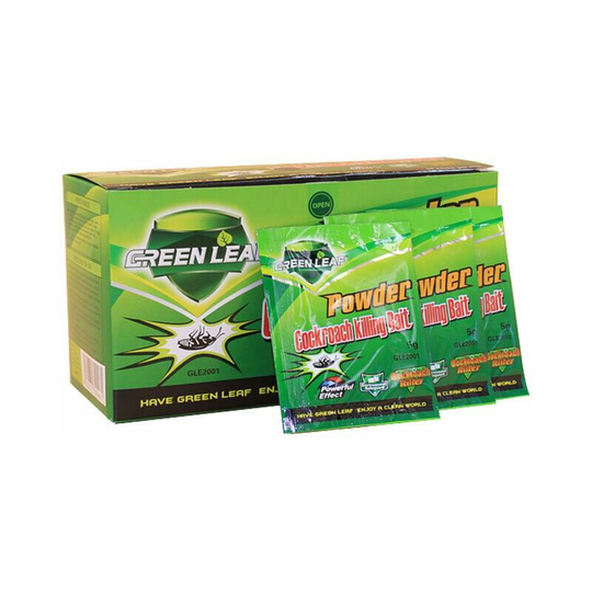 50 Packs Green Leaf Powder Cockroach Killer Repellent Bait Killing Pest Trap