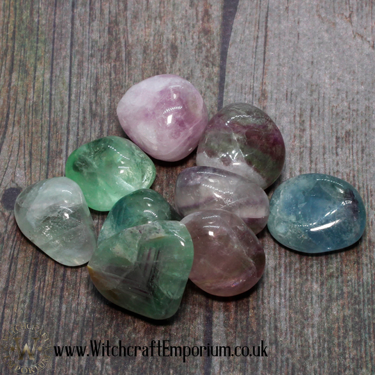Fluorite - Stone Crystal Gemstone Mineral Pagan Wicca Wiccan Magic Spell Ritual Real Genuine Natural