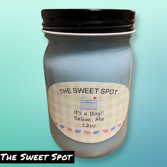 It's A Boy -Baby Powder Scented Candle - Personalized Candle Baby Shower- Favor