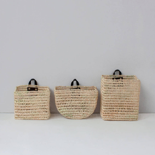 Mini Wall Baskets, Set Of Three