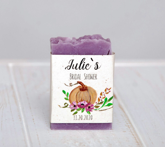 Pumpkin Soap Shower Favors Fall Wedding Personalized For Autumn Soap Fall