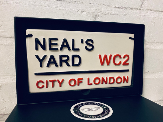 Neal's Yard-City Of London-London Street Sign-British Gifts-Uk-London Tourist-Aromatherapy-Natural Remedies-Holistic Therapies-Plants-Herbs