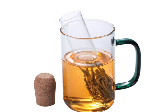 Tea Infuser Glass Tube, Heat Resistant Glass Infuser, Transparent Tea Strainer , Loose Leaf
