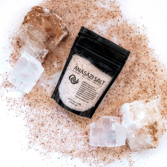 Anasazi Natural Salt | Fine Coarse Grinder 16-64 Ounces