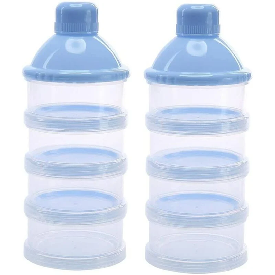 Pack Milk Powder Dosing Box, Baby Food Box Milk Powder Dispenser/Milk Box/Milk Powder and Snack Storage Tank, 4 Separable