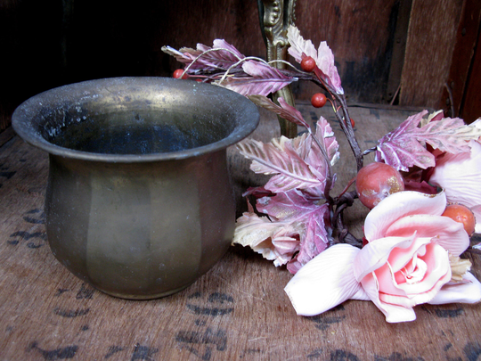Vintage Brass Urn, Plant Pot, Planter, Jardiniere, House Plant, Conservatory