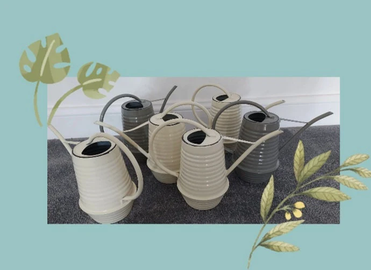 Watering Can - Assorted Colours | Cream, Green, White Or Grey Slightly Damaged