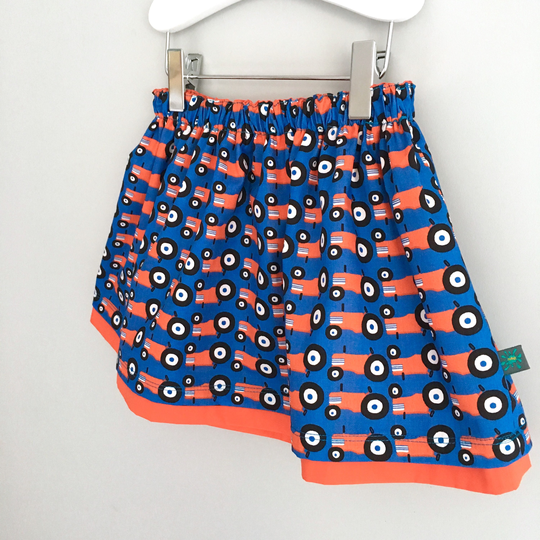 New Organic Tractor Baby Skirt, Girls Organic Cotton Tractors, Gift, Toddler Gift