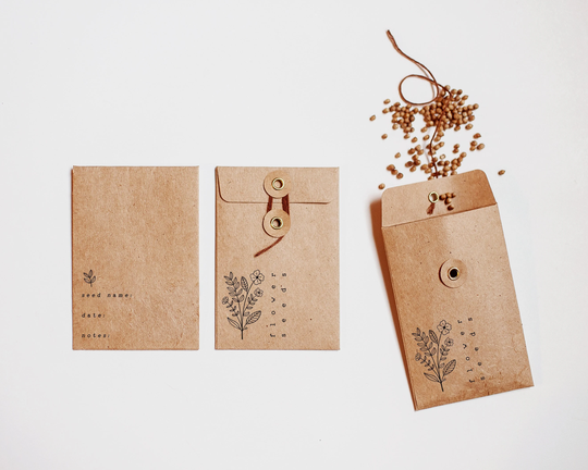 Seed Labels, Flower Labeling, Stamp Set For Envelopes, Labels Saving Seeds, Envelope Stamps, Gifting Seeds