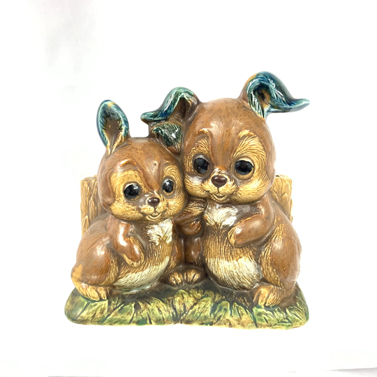 Napco Napcoware Japan Planter 9236 Bunny Rabbits