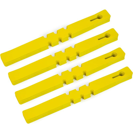 100 Pieces Plastic Plant Tags, Garden Plastic Tags 20x2cm, Waterproof Plastic Tree Hanging Tags, Ideal for Fruit Trees, Flowers, Potted Plants, Herbs