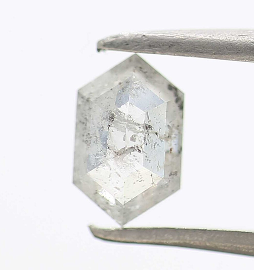 0.56 Carat Salt & Pepper Diamond Fancy Gray Color Shield Natural Loose Wholesale Engagement Ring