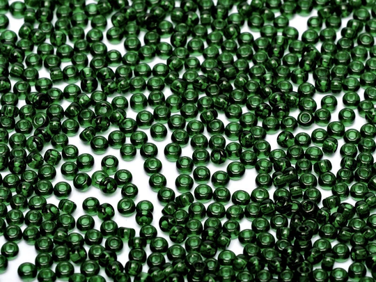 Miyuki Seed Beads 11/0 Transparent Dark Emerald , 0156-New